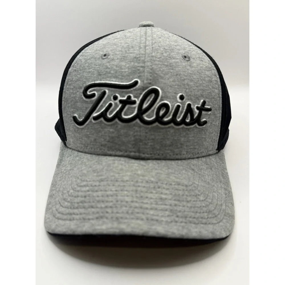 Titleist Hat Mens Adjustable Gray Strap Baseball Cap‎ Sport Golf Gear Accessory